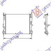 HLADNJAK MOTORA 1.5 DIESEL (-A/C) (49.4x41.5x2.3) ENGLESKI