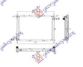 hladnjak 1.5 dizel (klime) (49.4x41.5x2.3) UK (MAHLE BEHR PREMIUM LINE)