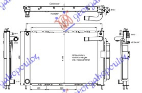 HLADNJAK MOTORA I KLIME 1.0/1.2/1.4/1.6 BENZIN (51x38x3.8)