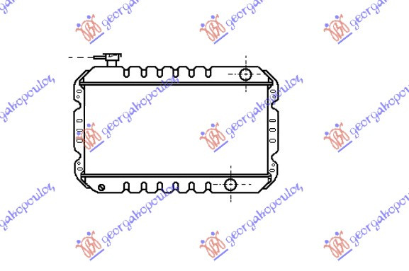 HLADNJAK MOTORA 0.8-1.0-8V 85-92 (24x49.5x34)