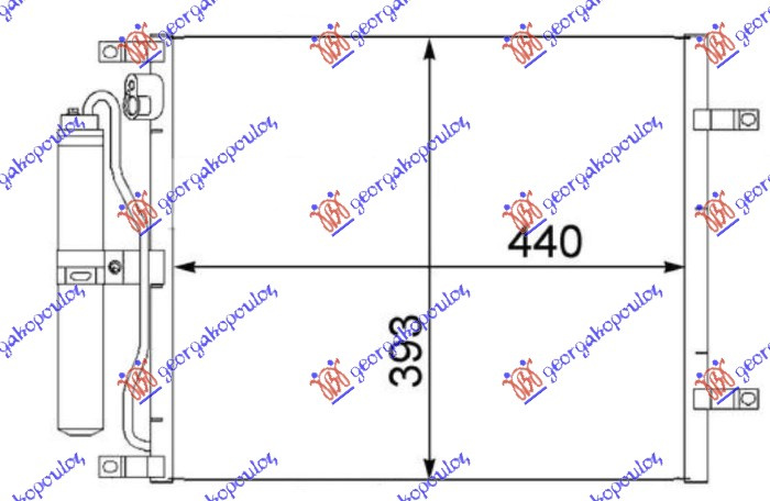 HLADNJAK KLIME 1.5 dCi DIZEL (490x376x16) -05