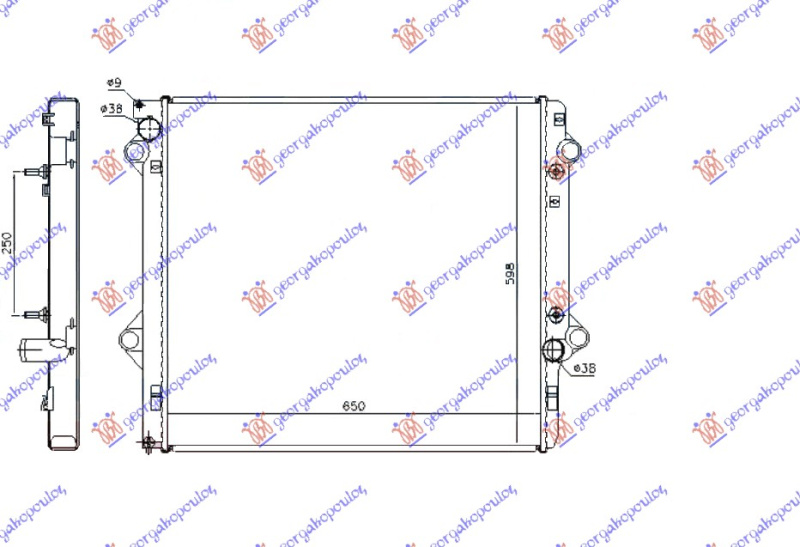 hladnjak 3.0 +/- klime A/T (65x59.8x3.6)