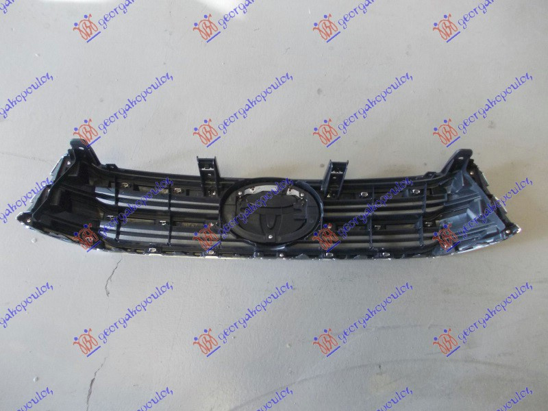 Rešetka crna s kromiranim letvicama