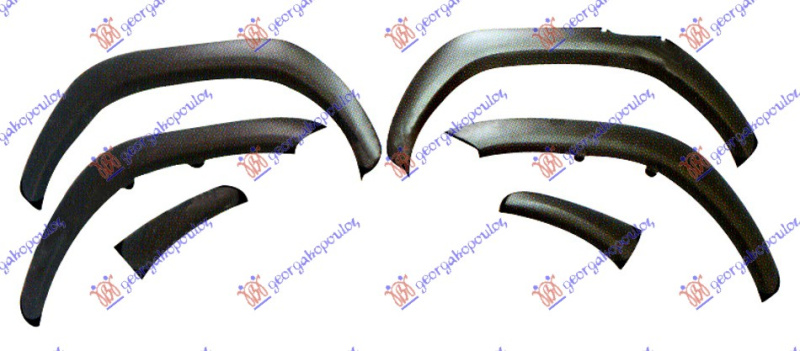 Široki blatobran/odbojnik (SET 6 KOM)