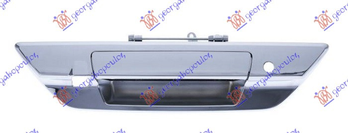 Ručka gepek vrata krom s ključem  s rupom za kameru