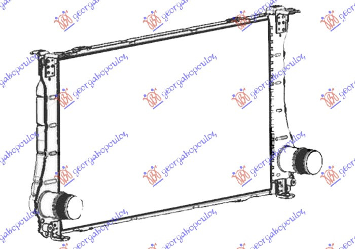 INTERCOOLER 1.6 D4D DIESEL (690X390X27)