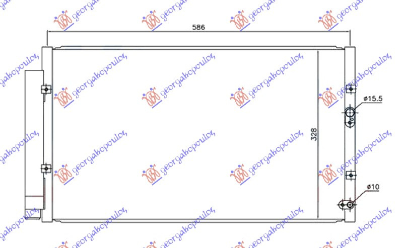 HLADNJAK KLIME 2.0i BENZINSKI RUČNI (565x325x16)