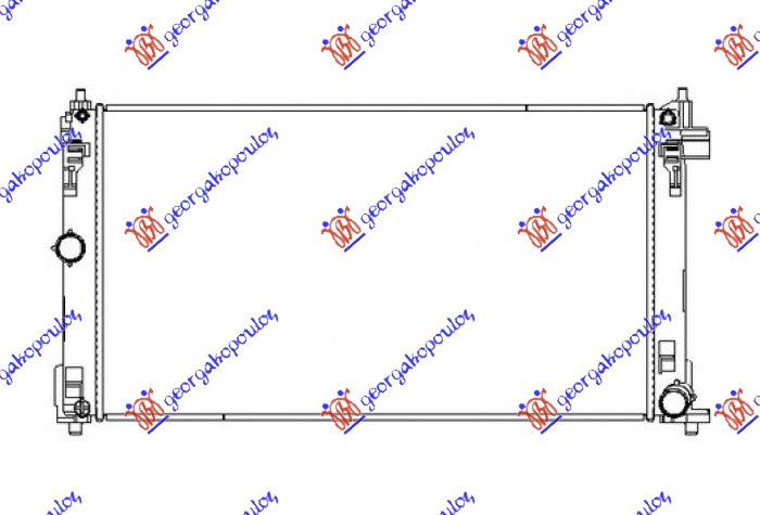 HLADNJAK MOTORA 1.2 TURBO BENZIN (675x375x26) (KOYO)