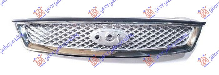 PVC MASKA / GRILL SILVER (KROMIRANI OKVIR)