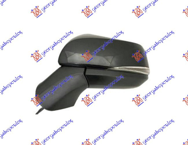 Retrovizor električni grijani (SKLOPIV)(ŽMIGAVAC SENZOR MRTVOG KUTA) (KONVEKSNO STAKLO)