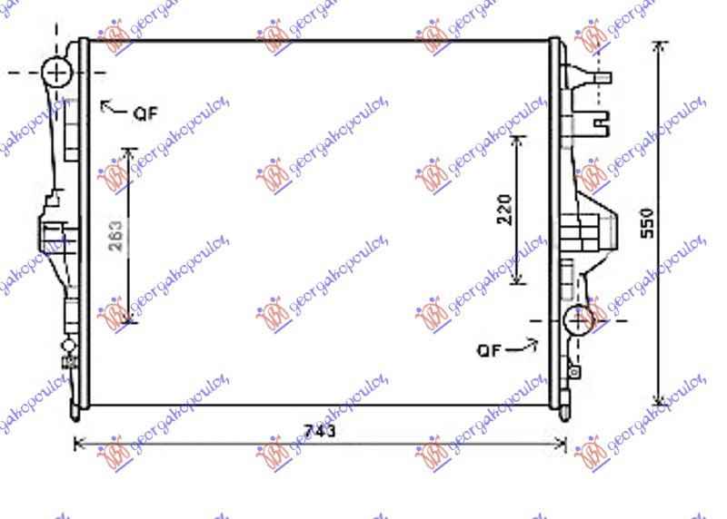 hladnjak 3.0/36 i/iTURBO/HYBRID  benzin 3.0 D dizel (700x534x32)