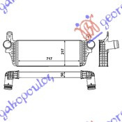 INTERCOOLER 2.0i-16V TFSi-2.0BITDi (715x215x