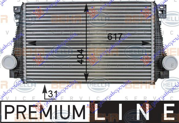 INTERCOOLER 2.0 DIESEL (620x400x31) (MAHLE BEHR PREMIUM LINE)