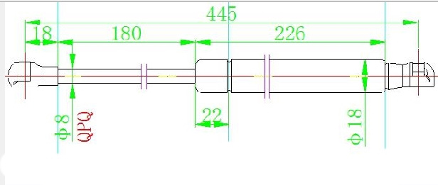 AMORTIZER GEPEK STAKLA (445L-220N)