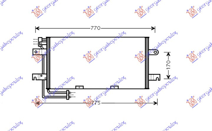 HLADNJAK KLIME BENZIN-DSL (63,5x31x21)