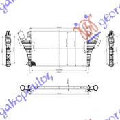 hladnjak intercoolera a a . 20 i16VTUR-22 vrataTi(64x40x29)