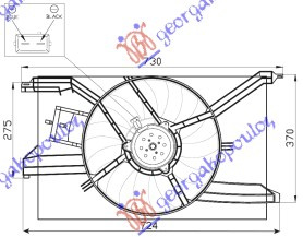 ventilator komplet (jednostruki)  benzin