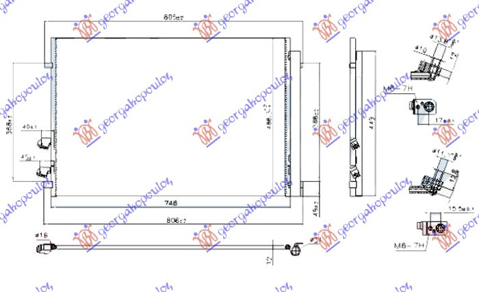 HLADNJAK KLIME SVI MODELI DIZEL (700X480X12)