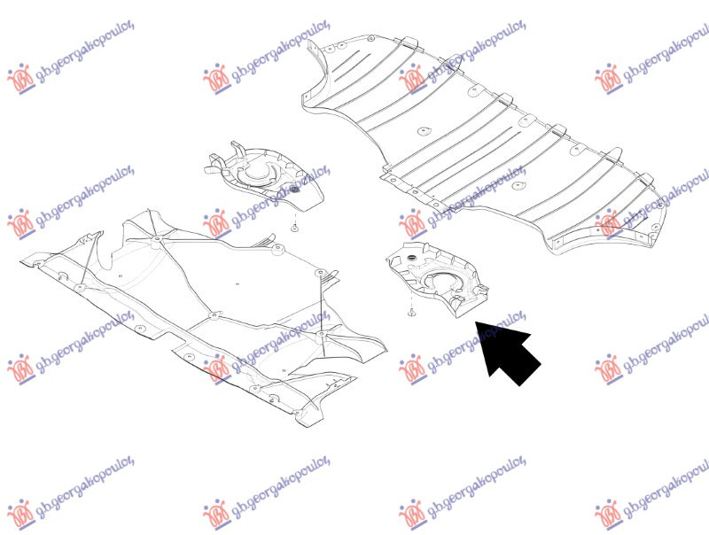 zaštita motora  zadnji plastični (SUSPENSION)