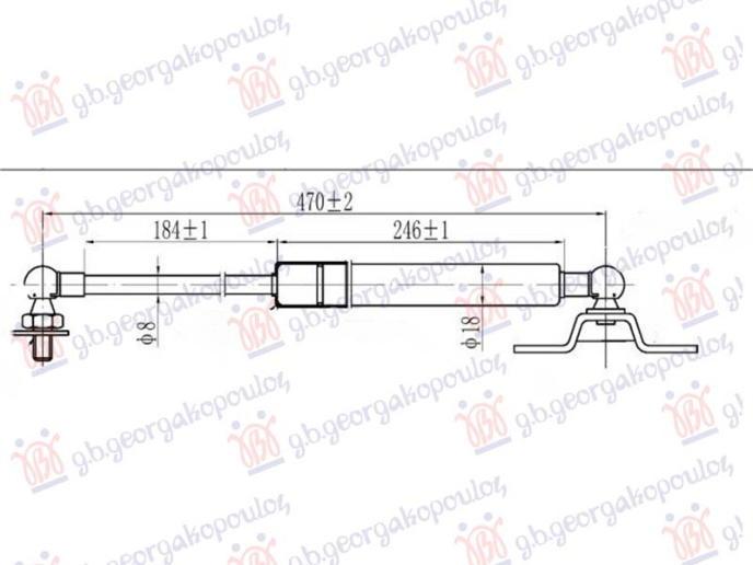 Amortizer gepeka (470L-206N)