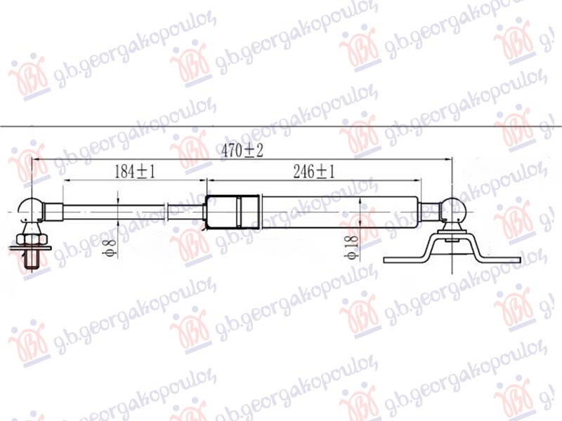Amortizer gepeka (470L-206N)