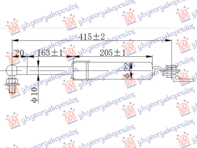 Amortizer gepeka (415L-470N)
