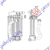 hladnjak intercoolera a a . 14 D(4 vrata) (250x190x64)