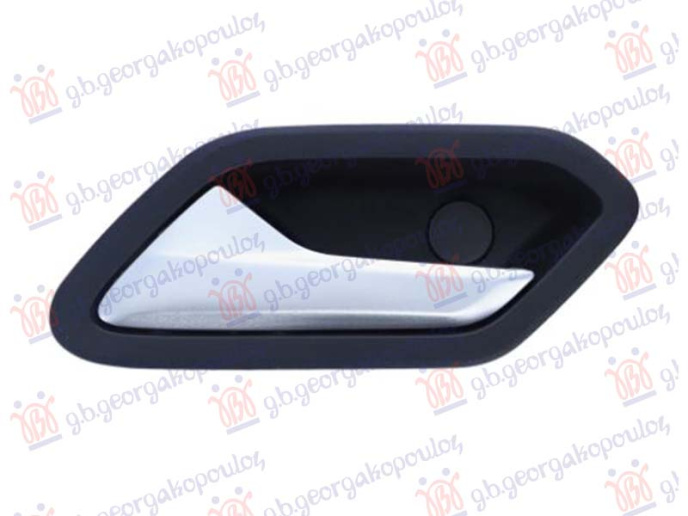 Unutarnja ručka prednjih/stražnjih vrata srebrna/crna