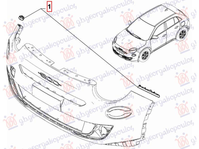 Bočni nosač prednjeg branika (PLASTIČNI) (O)