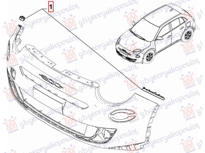 Bočni nosač prednjeg branika (PLASTIČNI) (O)