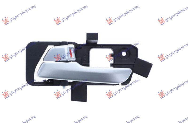 Unutarnja ručka prednjih/stražnjih vrata srebrna