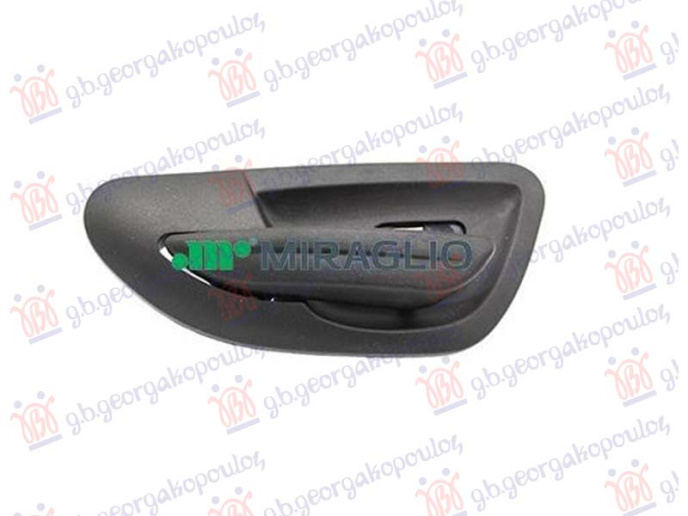 Unutarnja ručka prednjih vrata crna