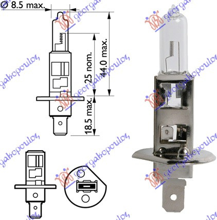 ŽARULJA 12V H1 TU50310/1U 55W