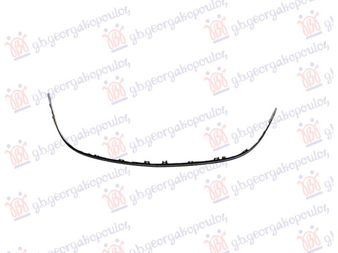 Lajsna rešetke prednjeg branika crna