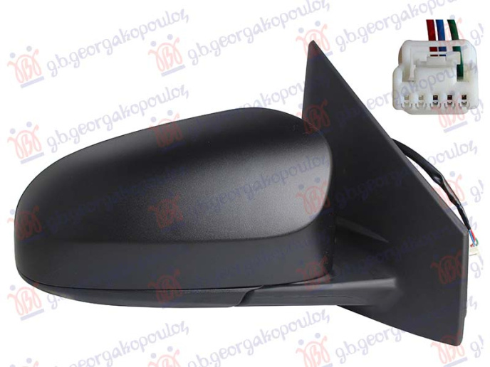 Retrovizor električni grundiran (A KVALITETA) (KONVEKSNO STAKLO)