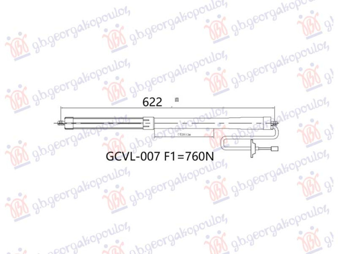 Amortizer gepek vrata električni